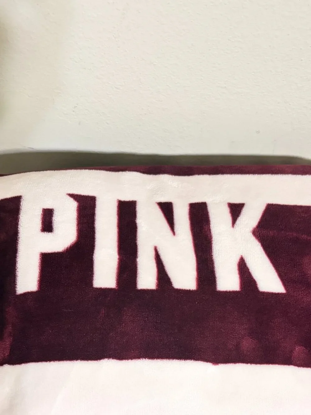 Vs pink sherpa blanket